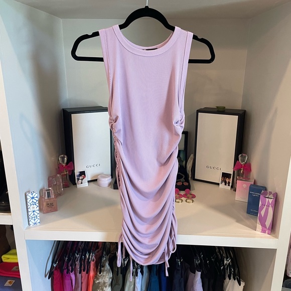 Drawstring purple dress - Picture 3 of 6